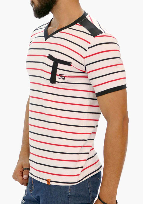 Men's AQ V-neck Short Sleeve T-Shirt